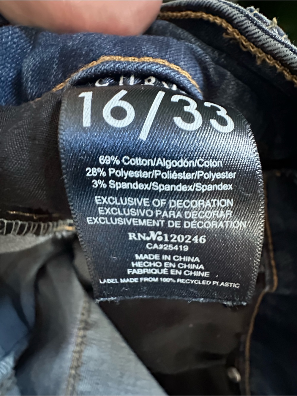 Curve Appeal Scott High Rise Skinny Jeans 16/33 Stretch Y2K Double Button - Picture 13 of 14